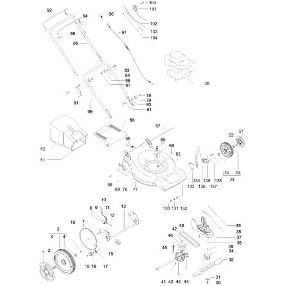 McCulloch M51-675 CDW - 966833601 - 2008-03 - Product Complete Parts Diagram