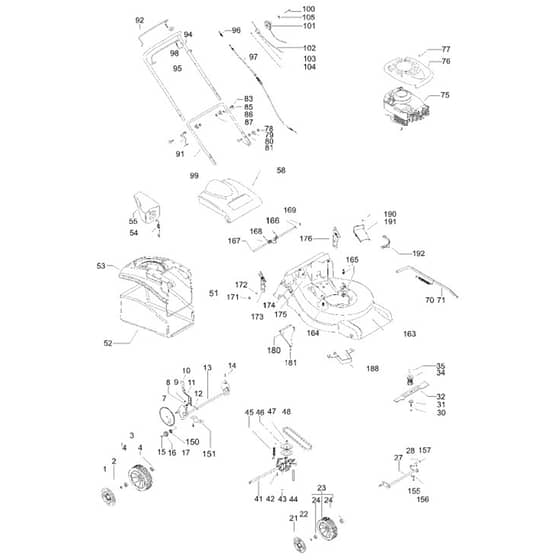McCulloch M51-675 CMD alu - 2008-03 - Product Complete Parts Diagram