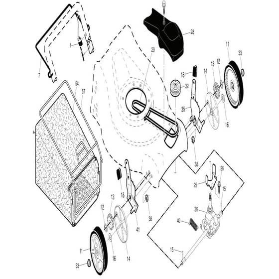 McCulloch M53-140WF - 96141028001 - 2013-05 - Drive Parts Diagram