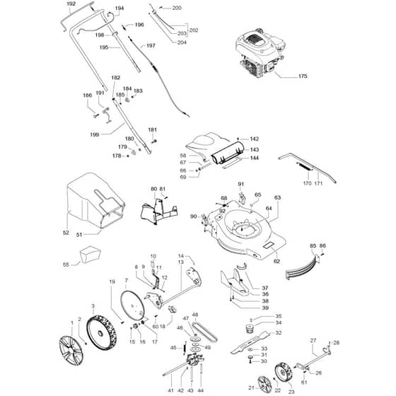 McCulloch M53-150WR Classic - 96708760101 - 2018-02 - Product Complete Parts Diagram