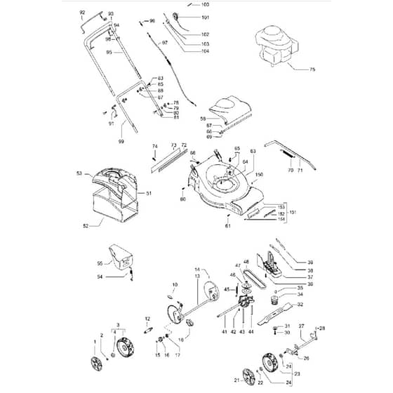 McCulloch M53-190 CMD - 966715501 - 2011-02 - Product Complete Parts Diagram