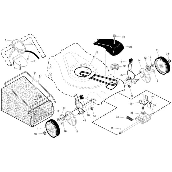 McCulloch M53-190AWFEPX - 96141028100 - 2013-02 - Drive Parts Diagram