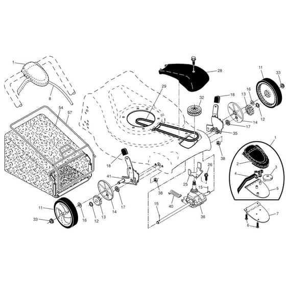 McCulloch M53-875 DWA - 96141022900 - 2010-04 - Drive Parts Diagram