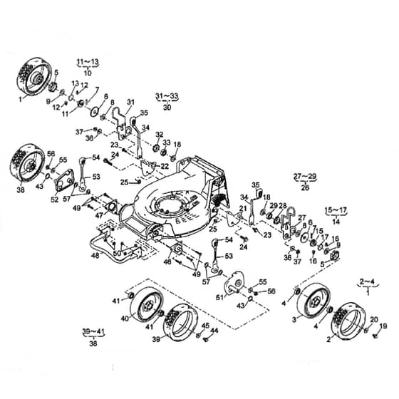 Cobra M53SPHPRO - TN2160SXAHPRO Wheels Diagram