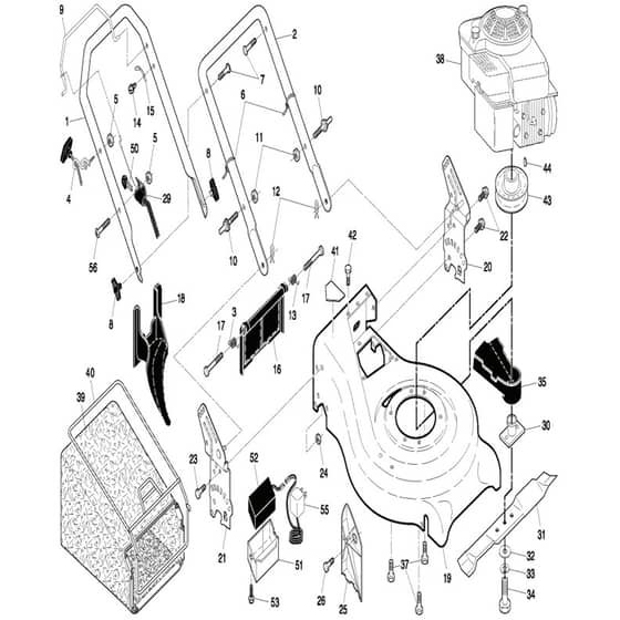 McCulloch M553 CME - 96141011200 - 2007-04 - Frame Parts Diagram
