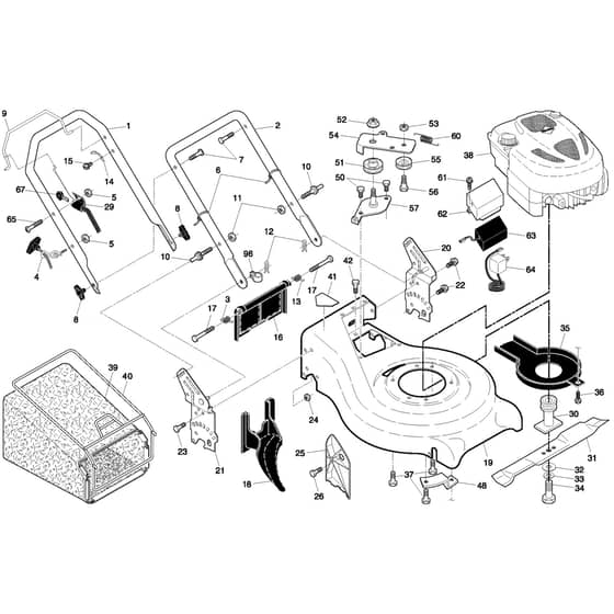 McCulloch M553 CME - 96141011202 - 2007-07 - Frame Parts Diagram