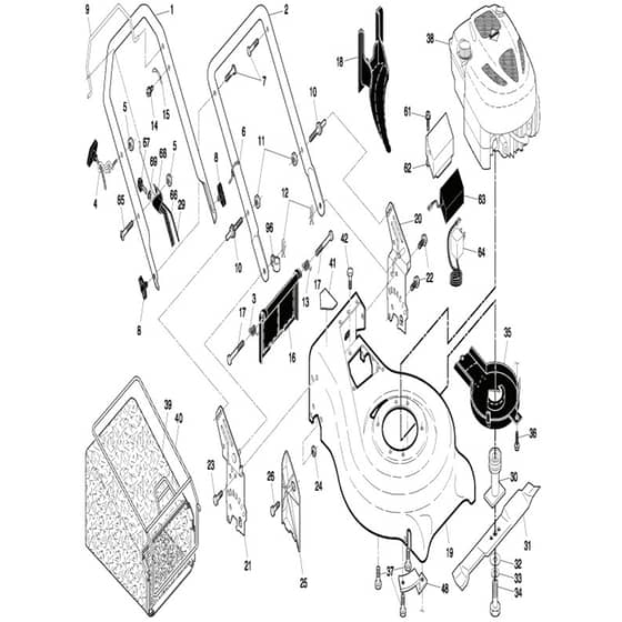 McCulloch M553 CME - 96141011204 - 2009-08 - Frame Parts Diagram