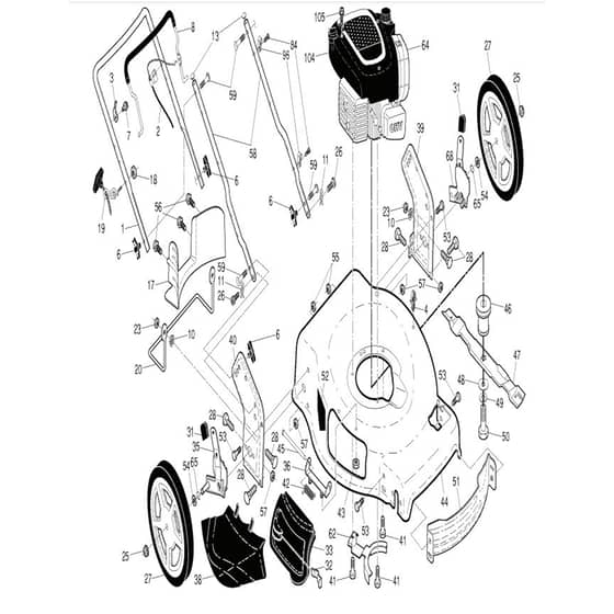 McCulloch M56-140WFP - 96121002401 - 2013-05 - Frame Parts Diagram