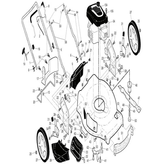 McCulloch M56-190AWFPX - 96141026205 - 2016-08 - Frame Parts Diagram