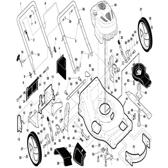McCulloch M56-675 DWA - 96141015402 - 2008-03 - Frame Parts Diagram