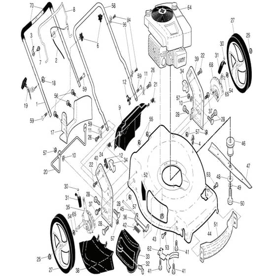 McCulloch M56-875 DWA - 96141022502 - 2010-10 - Frame Parts Diagram