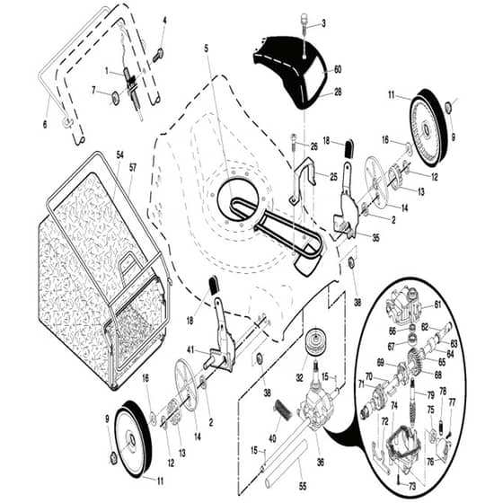 McCulloch M6553D - 96141014900 - 2007-04 - Drive Parts Diagram