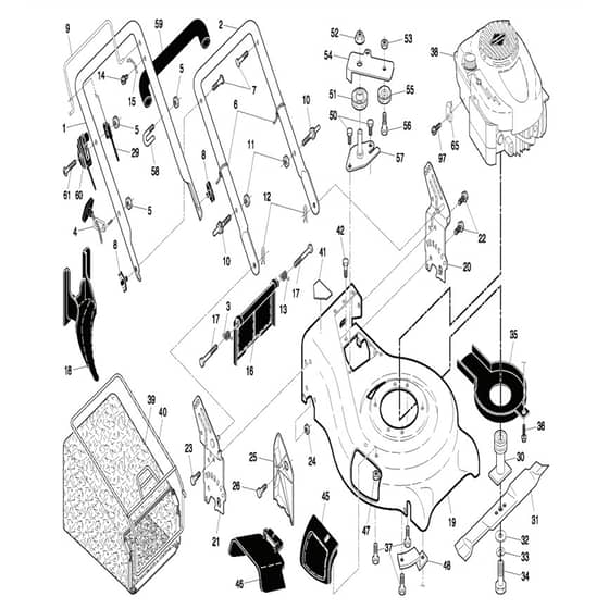 McCulloch M65B5 SD - 96141000300 - 2007-04 - Frame Parts Diagram