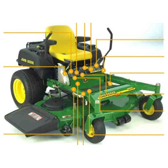 John Deere M665 Ztrak - Quick Reference Guide