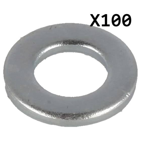 Genuine Forgefix M6 Flat Washer, Bag of 100