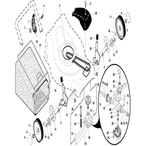 McCulloch M753 CM - 96141005401 - 2009-06 - Frame Parts Diagram