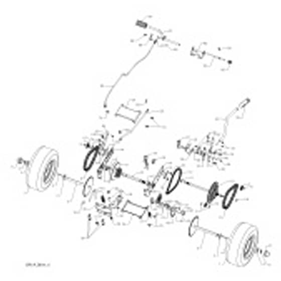 McCulloch M9566X - 96021002201 - 2012-01 - Drive Parts Diagram