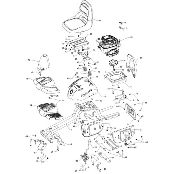 McCulloch M9566X - 96021002303 - 2013-05 - Chassis & Enclosures Parts Diagram