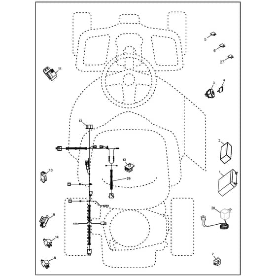 McCulloch M95-66X - 96021002301 - 2012-01 - Electrical Parts Diagram