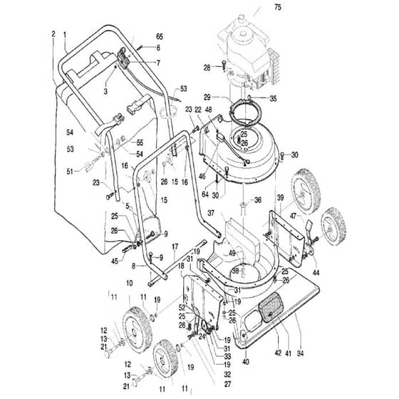 McCulloch M 4076 VAC - 966839201 - 2008-03 - Product Complete Parts Diagram