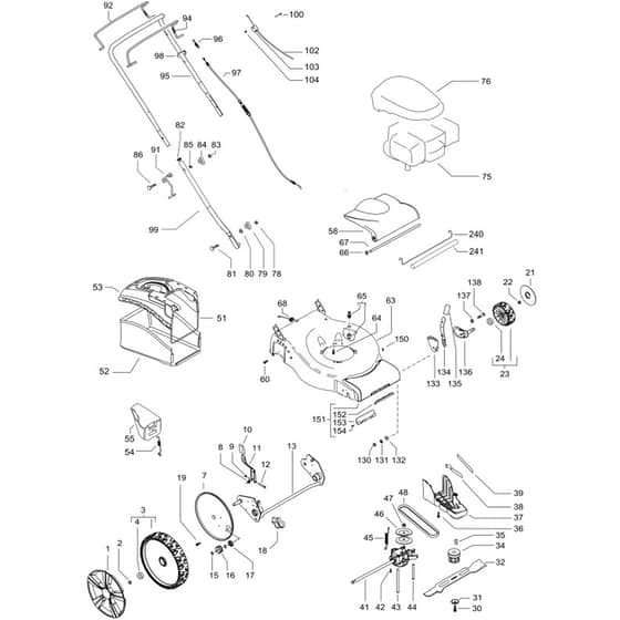 McCulloch M 46-550 CMDW - 96669080100 - 2010-09 - Product Complete Parts Diagram