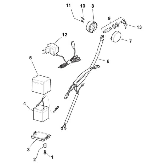M 5320 PD ES - 2013-2014 - 299532523/MTF - Castel Garden Rotary Mower Electric Start Controls Diagram