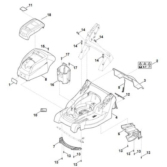 Viking MA443.1 C - Housing - Parts Diagram