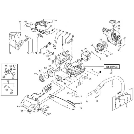 McCulloch MAC 3-16 XT - 2008-06 - Chassis & Enclosures Parts Diagram