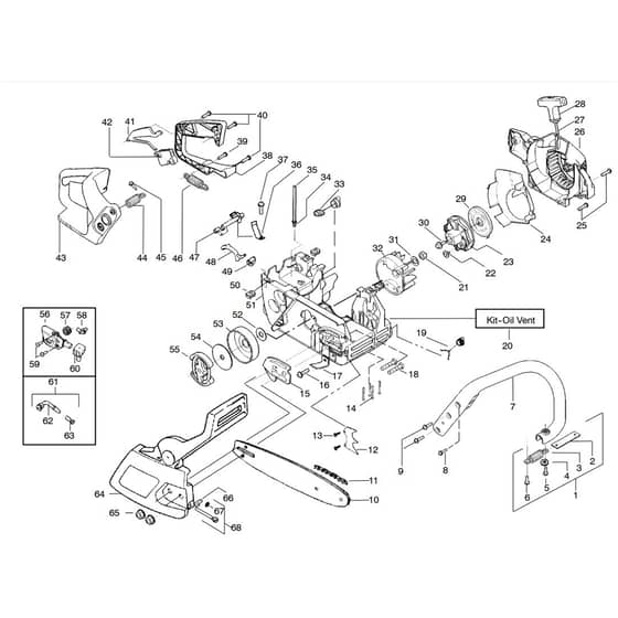 McCulloch MAC 4-20 XTC - 2008-05 - Chassis & Enclosures Parts Diagram