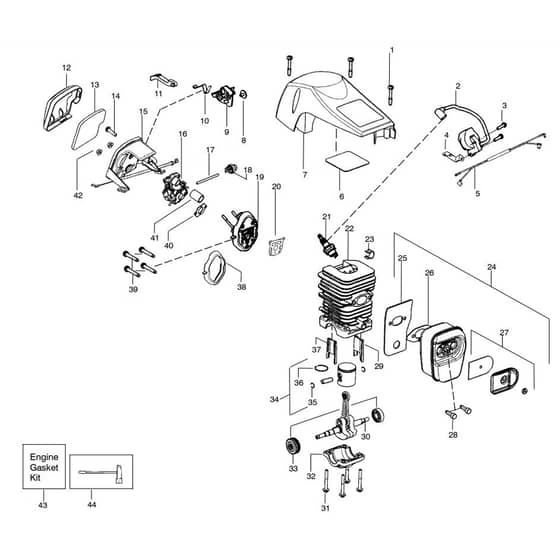 McCulloch MAC 742 - MAC 7-42 - 2011-03 - Engine Parts Diagram