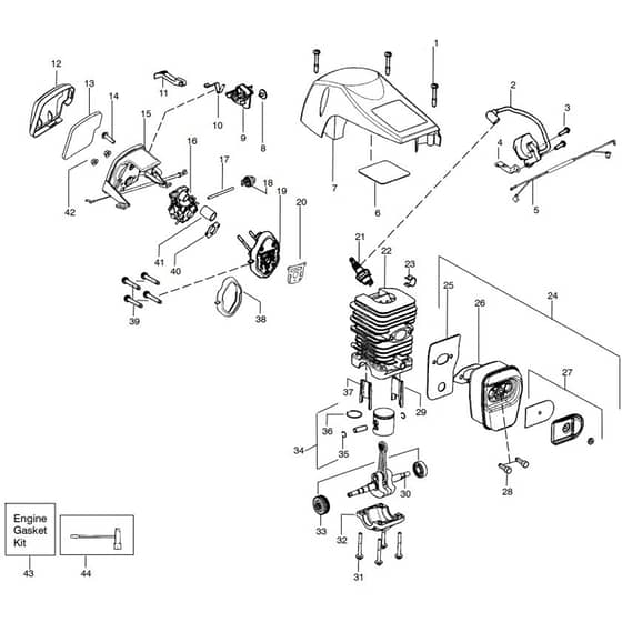 McCulloch MAC 7-40 - MAC 740 - 2011-03 - Engine (2) Parts Diagram