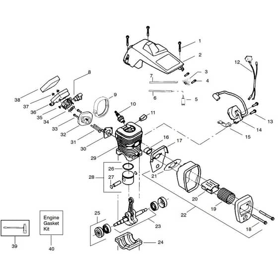 McCulloch MAC CAT 435 - 2008-05 - Engine (4) Parts Diagram