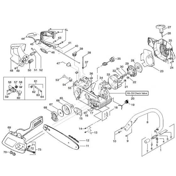 McCulloch MAC CAT 436 - 2008-05 - Chassis & Enclosures (1) Parts Diagram