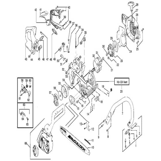 McCulloch MAC CAT 440 - 2008-05 - Chassis & Enclosures (2) Parts Diagram