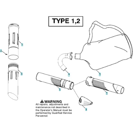McCulloch MAC GBV325 - 2010-07 - Tube Parts Diagram