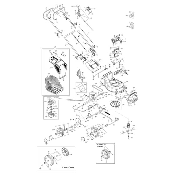 MAX 53 TK ALUMINIUM PRO (K805) EURO 5 - Oleo-Mac Rotary Mower illustrated parts list Diagram