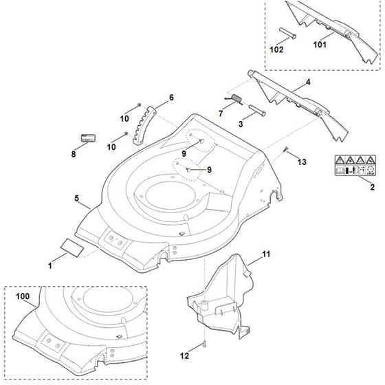 Viking MB248.3 T - Housing - Parts Diagram