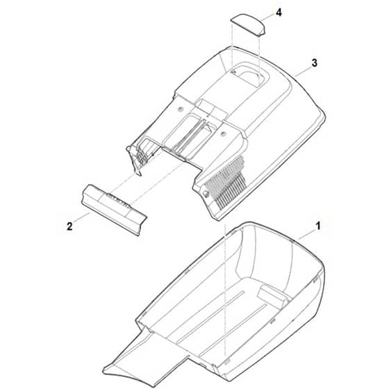 Viking MB253.0 T - Grass Catcher Bag - Parts Diagram