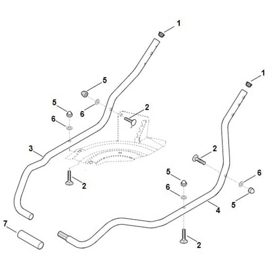 Viking MB2.2 RT - Handle Lower Part - Parts Diagram