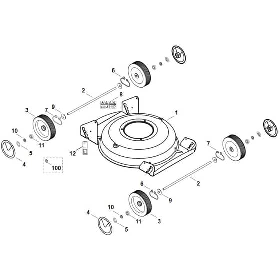 Viking MB2 R - Housing - Chassis - Parts Diagram