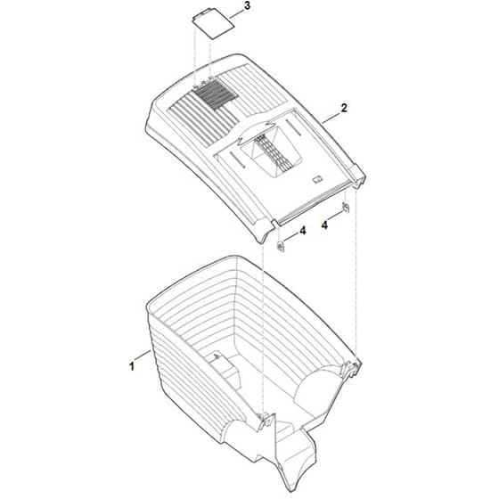 Viking MB443.0 - Grass Catcher Bag - Parts Diagram