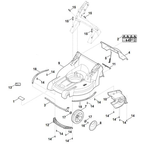 Viking MB448.1 TX - Housing - Front Axle - Parts Diagram