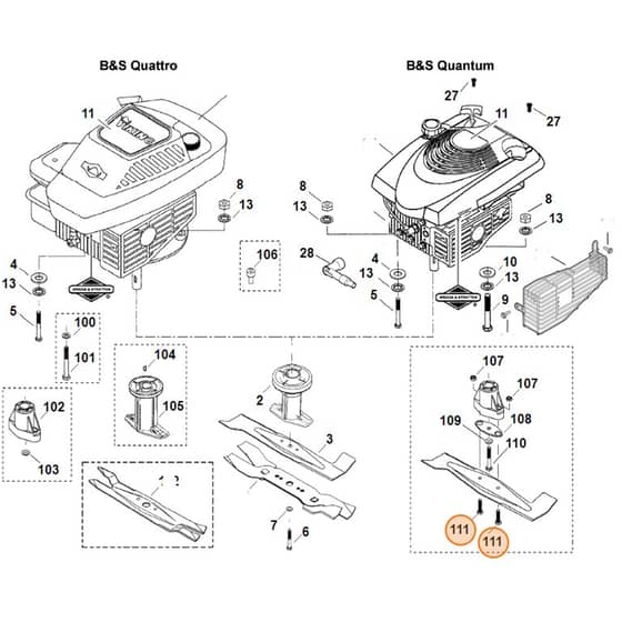 Viking MB450 X - Engine - Blade - Parts Diagram