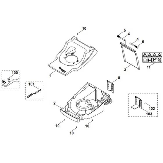 Viking MB500 - Housing - Parts Diagram