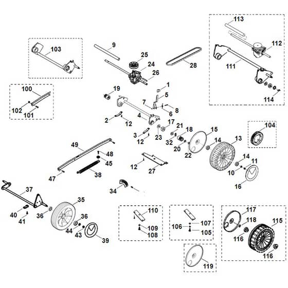 Viking MB505KAT - Chassis - Parts Diagram