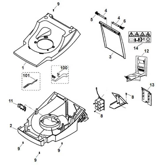 Viking MB505MM - Housing - Parts Diagram