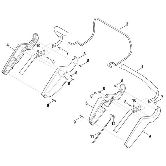 Viking MB545.0 - Handle Upper Part - Parts Diagram