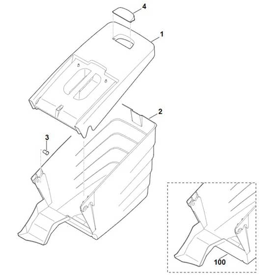 Viking MB545.0V - Grass Catcher Bag - Parts Diagram