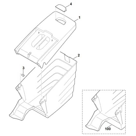 Viking MB545.0VE - Grass Catcher Bag - Parts Diagram
