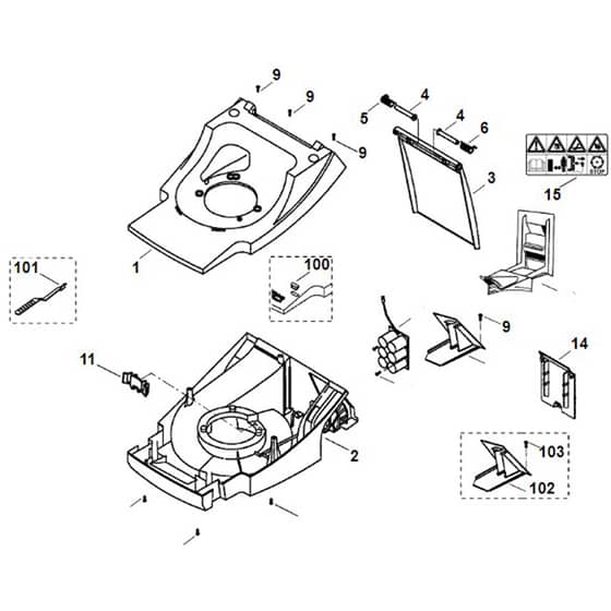 Viking MB555 - Housing - Parts Diagram
